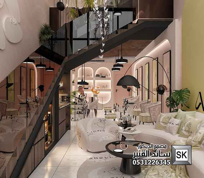 تصميم و تشطيب صالون تجميل و سبا و أضافر و مساج و مكياج في الرياض