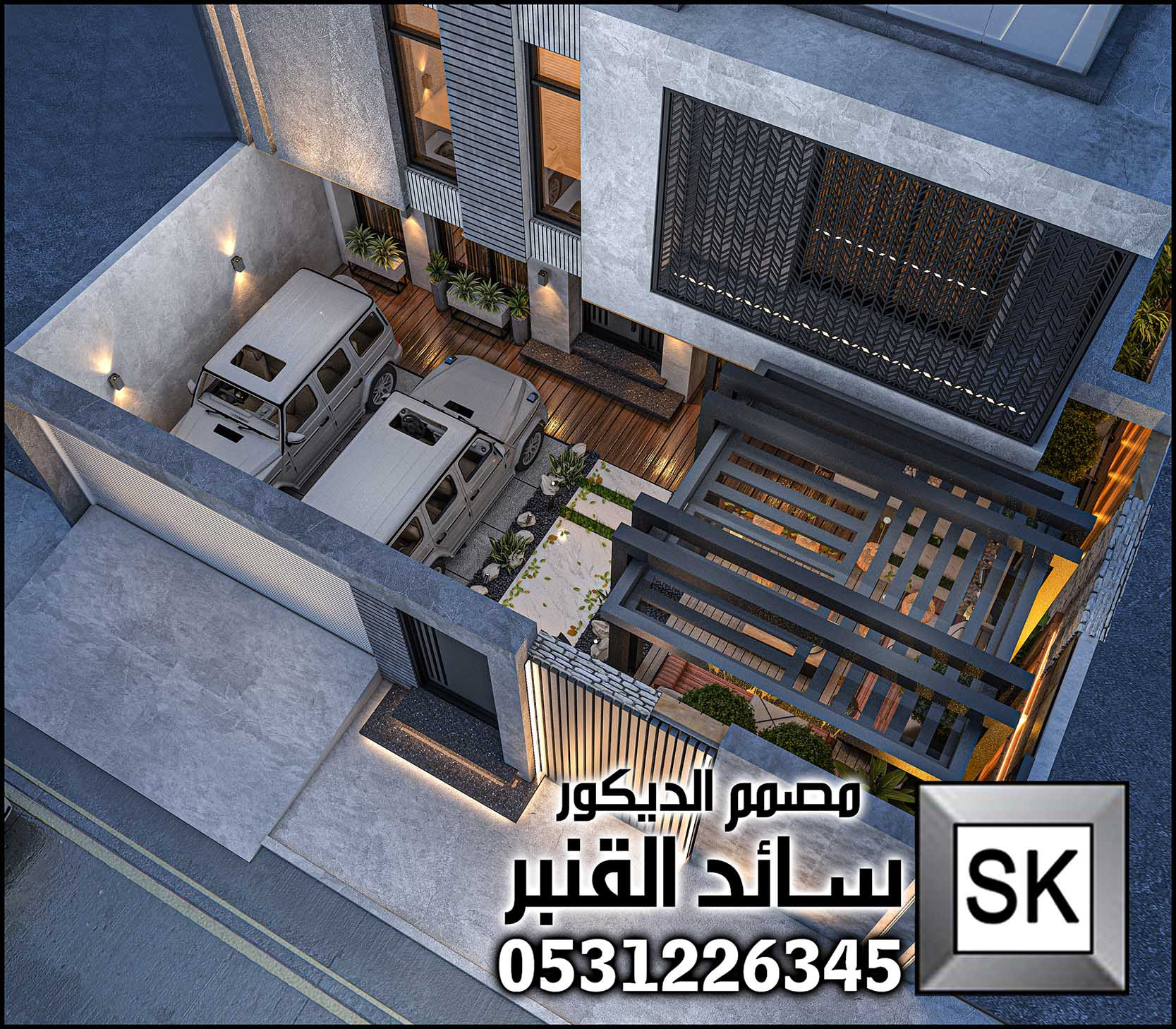 مصمم لاندسكيب منزلي محترف في الرياض