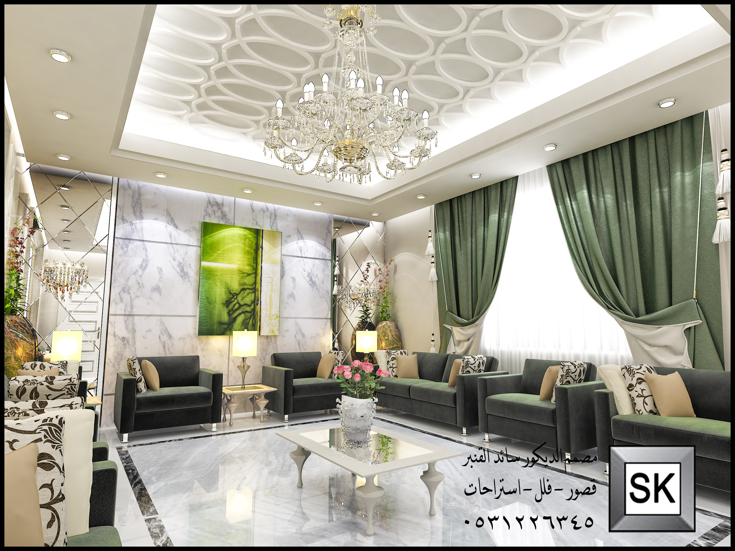 تصميم و تنفيذ ديكور داخلي كلاسيك في السعودية