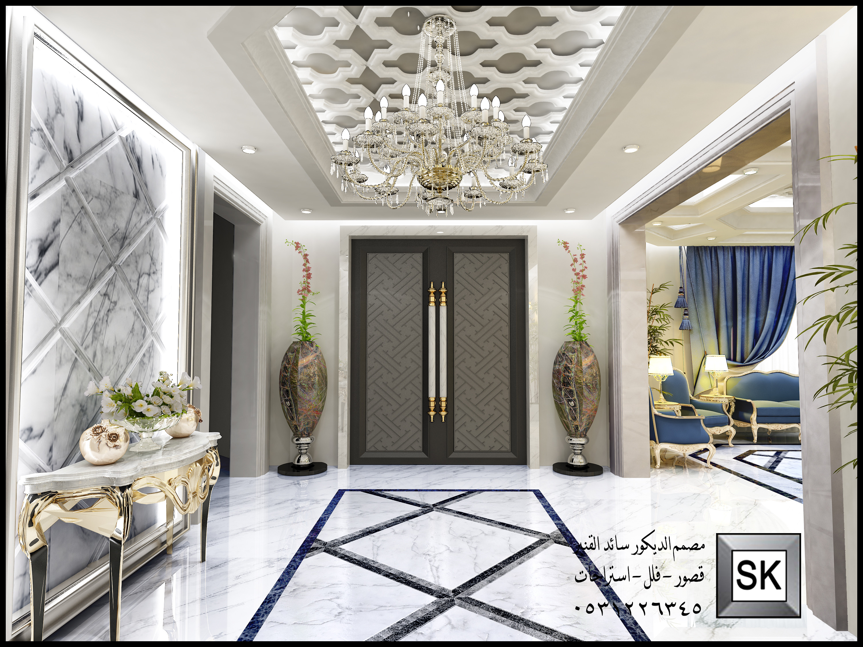 تصميم و تنفيذ ديكور داخلي كلاسيك في السعودية