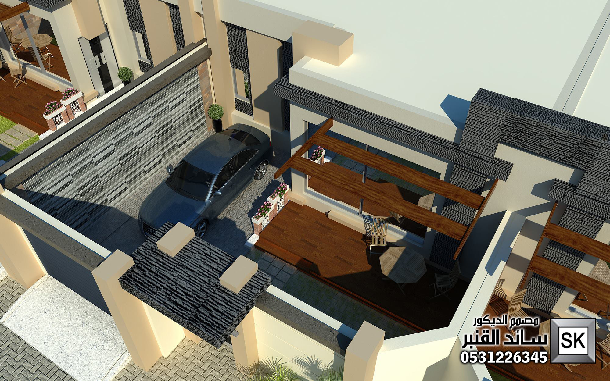 تصميم و تنفيذ منتجع فاخر في خميس مشيط