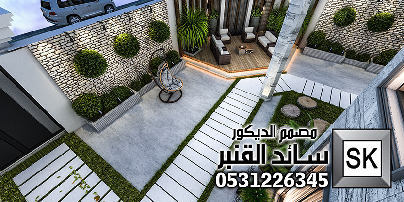 تصميم و تشطيب لاندسكيب فلل و قصور فخمة في الرياض