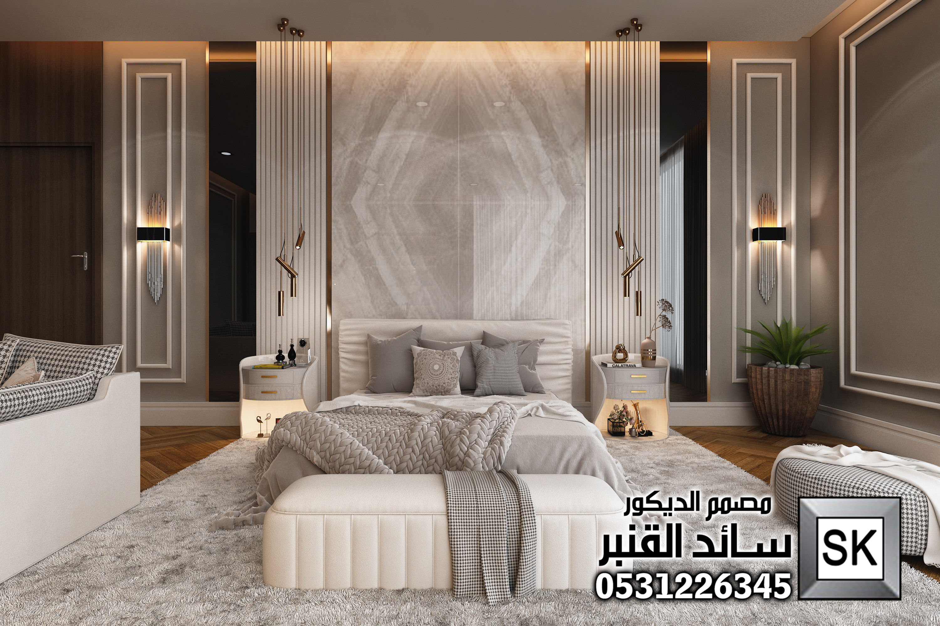 تصميم و تنفيذ ديكور داخلي فاخر في الطائف