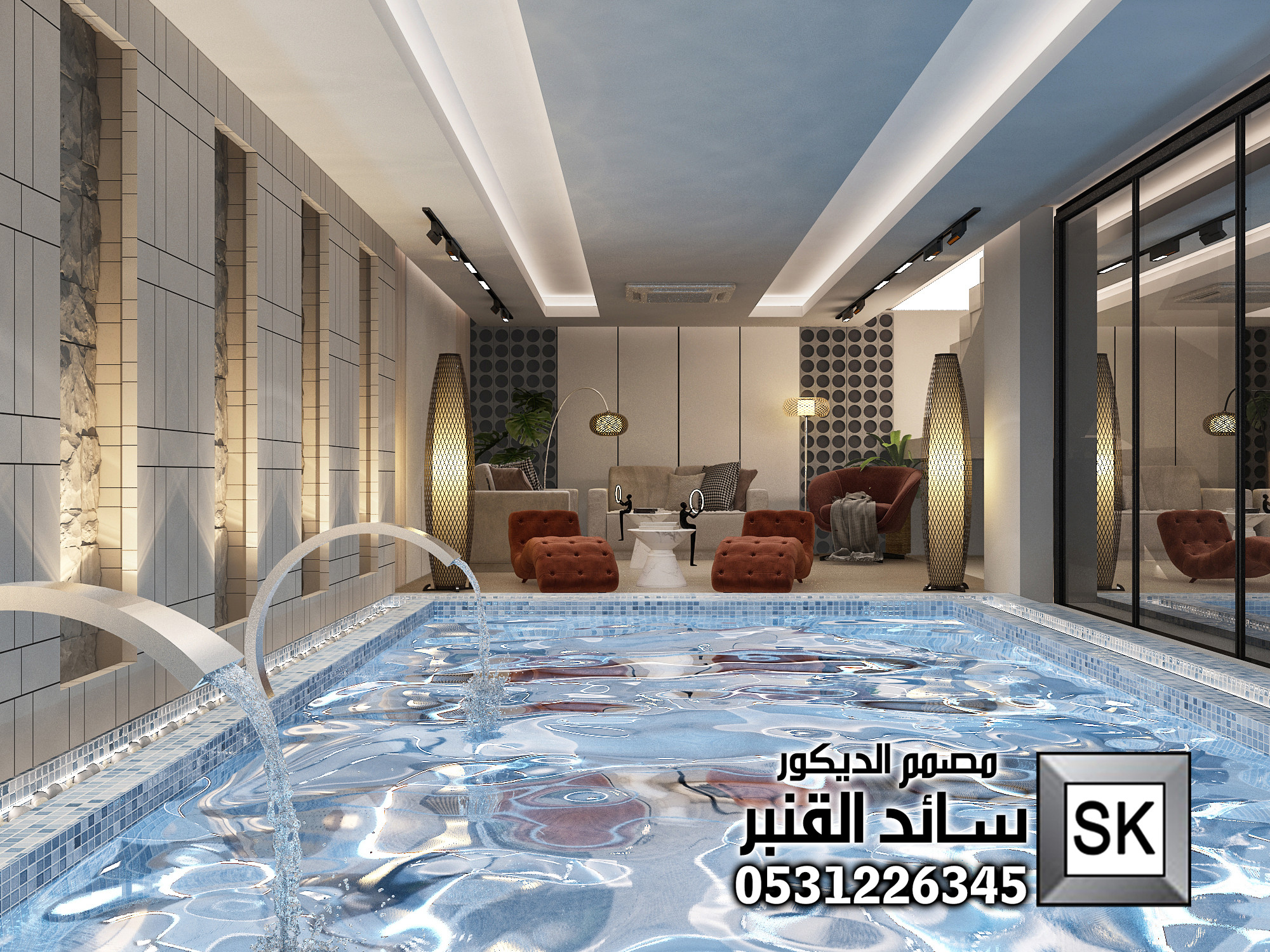 تصميم و تنفيذ ديكور داخلي فاخر في الرياض