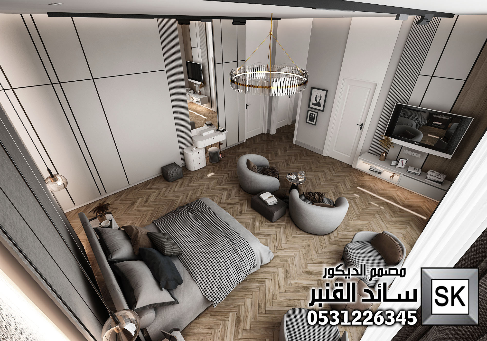 تصميم ديكور داخلي فاخر في جدة