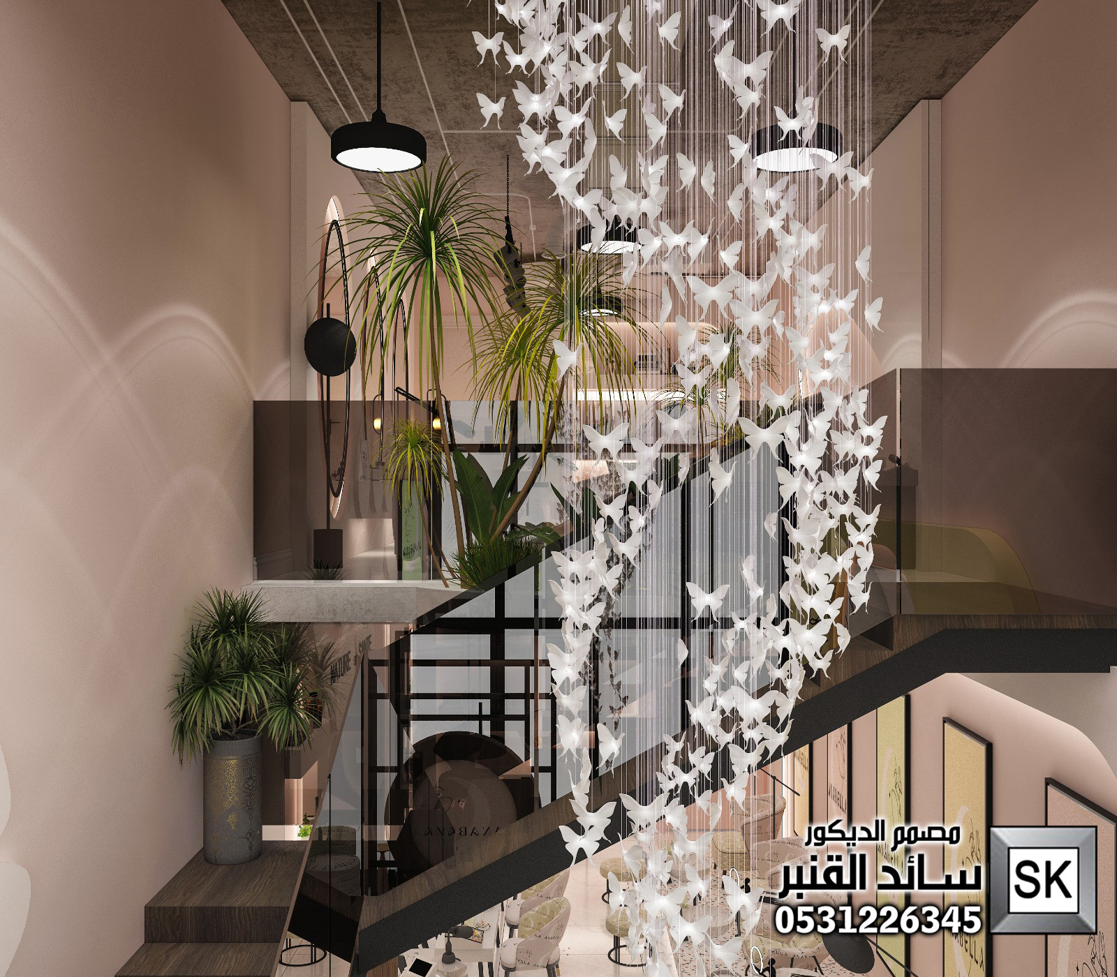 تصميم و تطوير صالون تجميل نسائي و سبا و حمام مغربي فاخر في الرياض