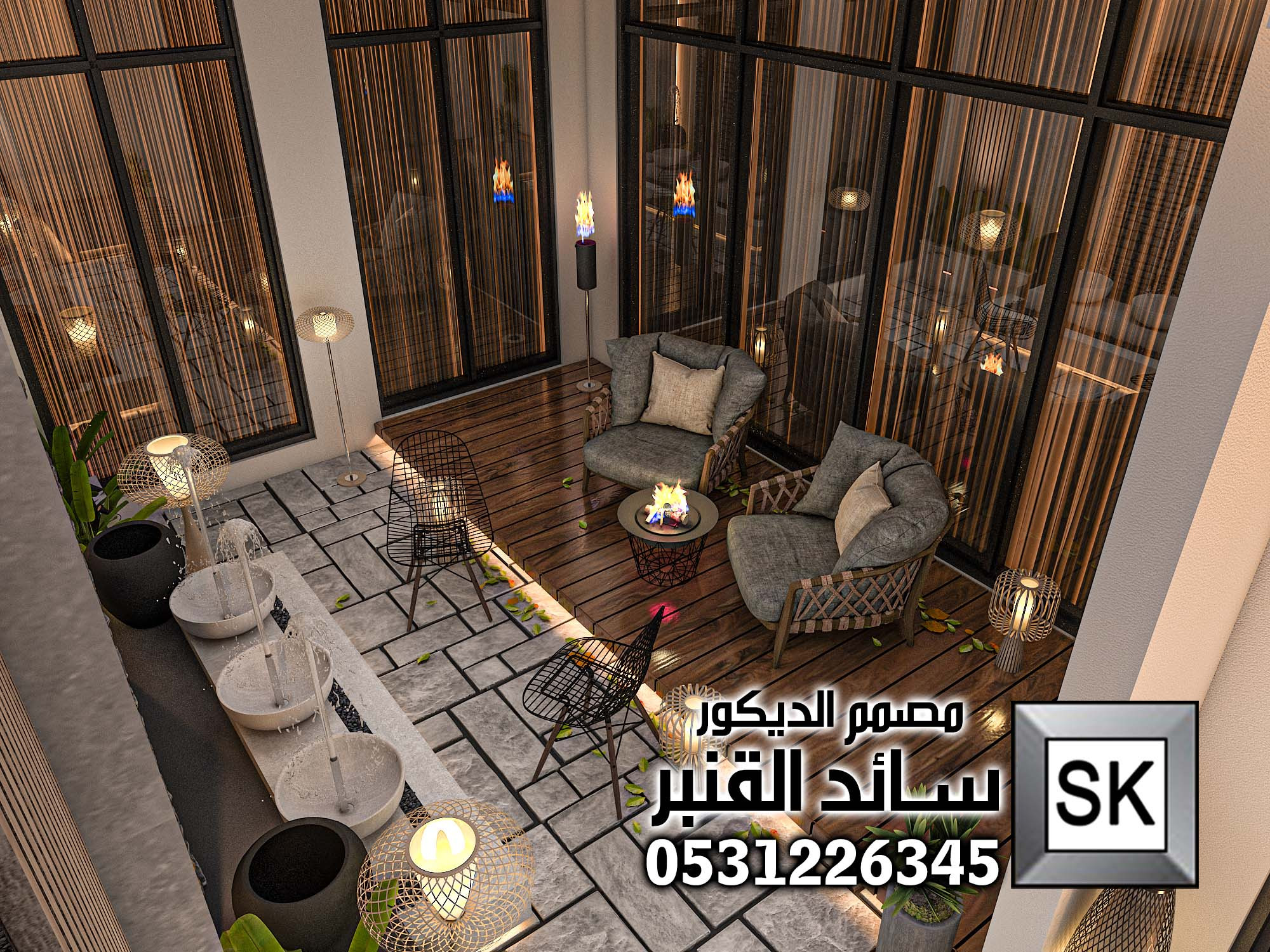 مصمم لاندسكيب منزلي محترف في الطائف