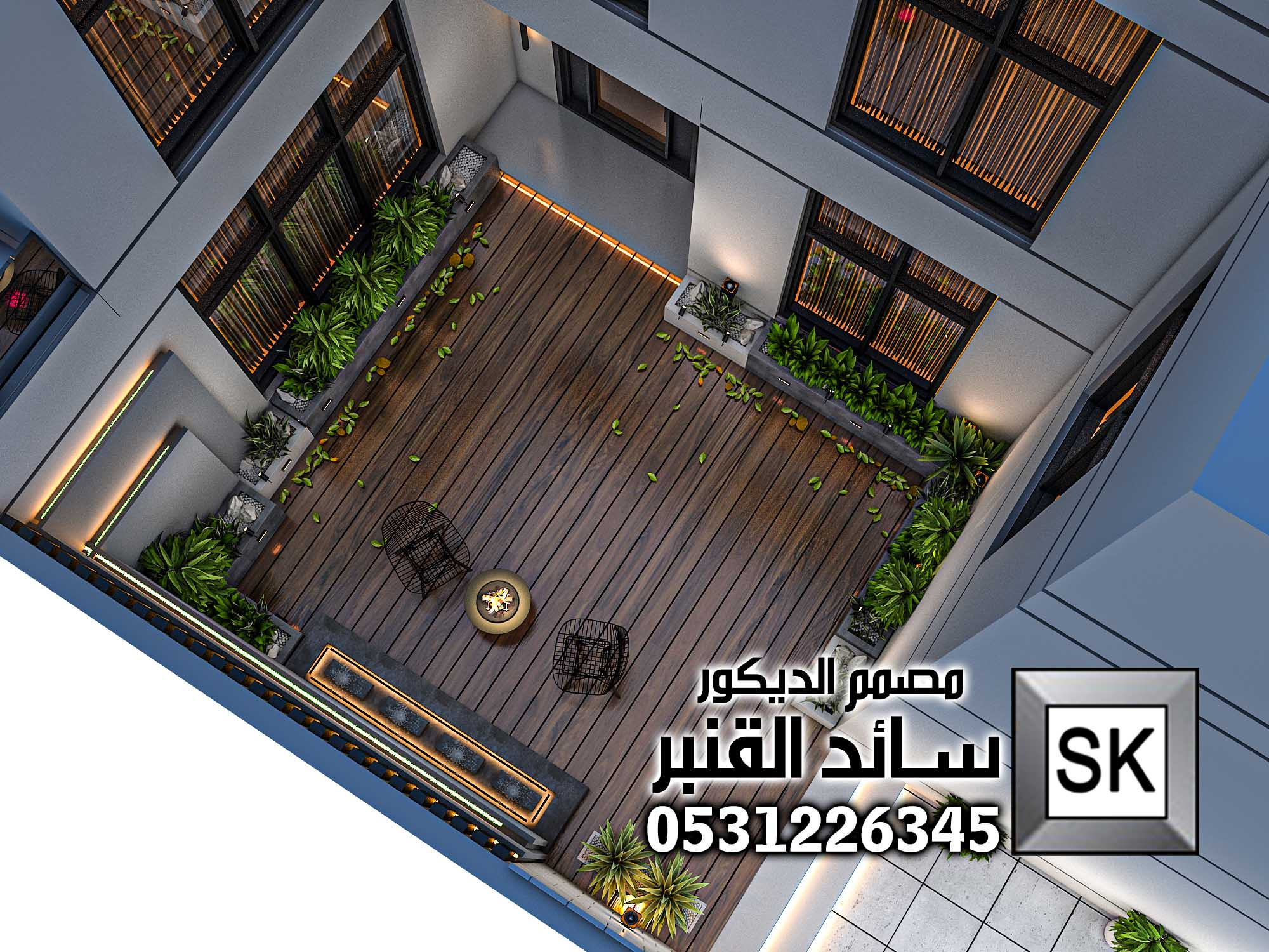 تصميم و تنفيذ لاندسكيب منزلي فاخر في السعودية