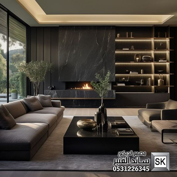 تشطيب جدران مجالس رجال و مجالس نساء و صالات و غرف نوم و غرف طعام فخمة في الرياض