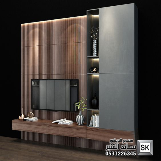 تصميم و تنفيذ جدران تلفاز فخمة في السعودية