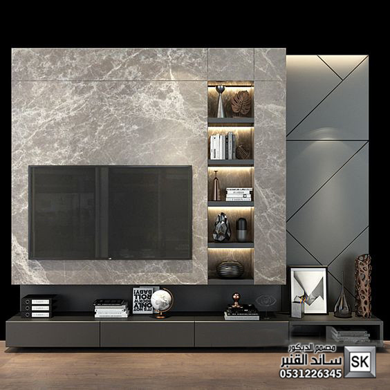 تصميم و تنفيذ جدران تلفاز فخمة في السعودية