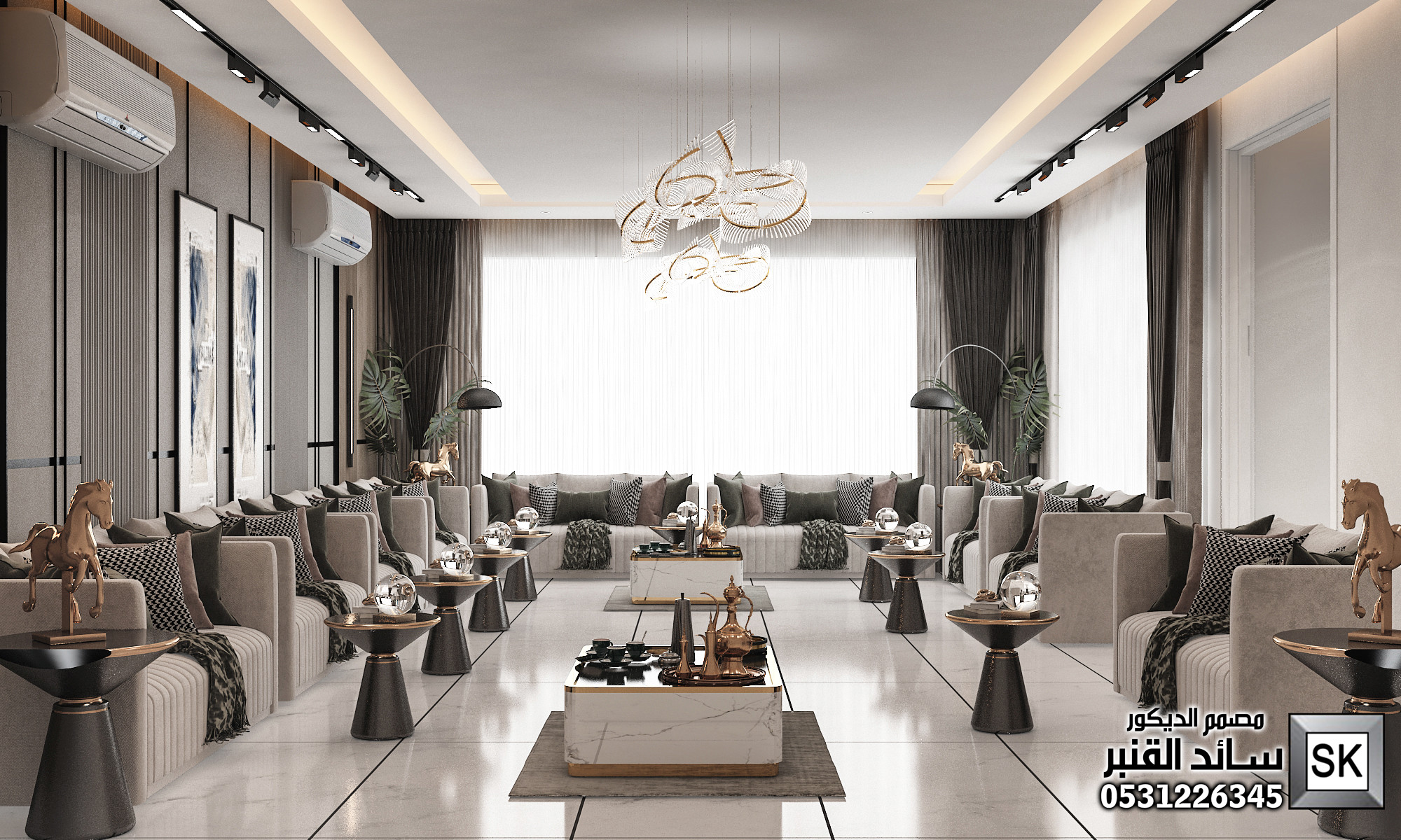 تصميم و تنفيذ لاندسكيب شاليهات و إستراحات فخمة في الرياض