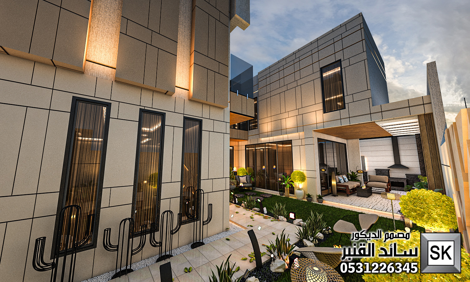 مصمم لاندسكيب منزلي محترف في الرياض