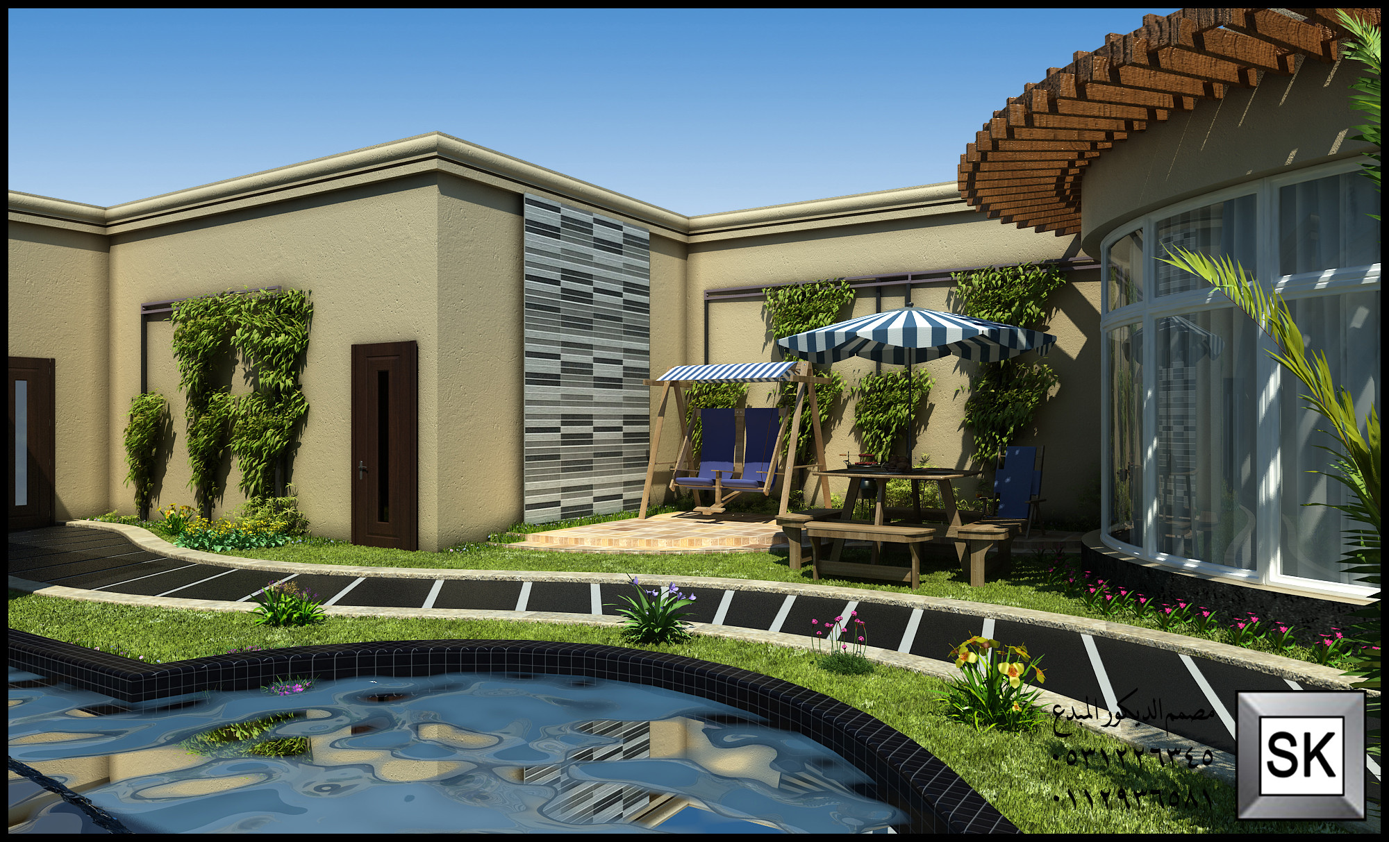 مصمم شاليهات و مزارع في الرياض