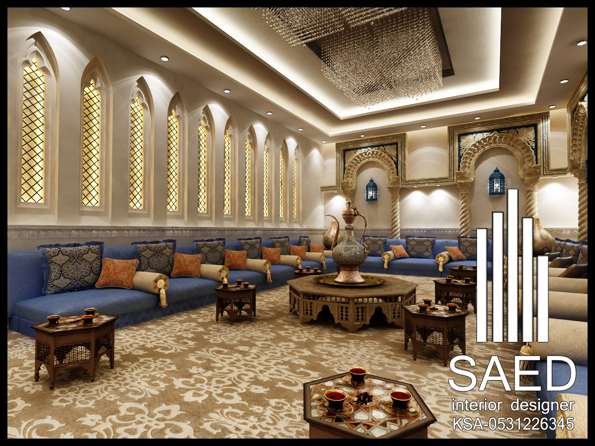 مصمم ديكور مجالس مفربية محترف في السعودية