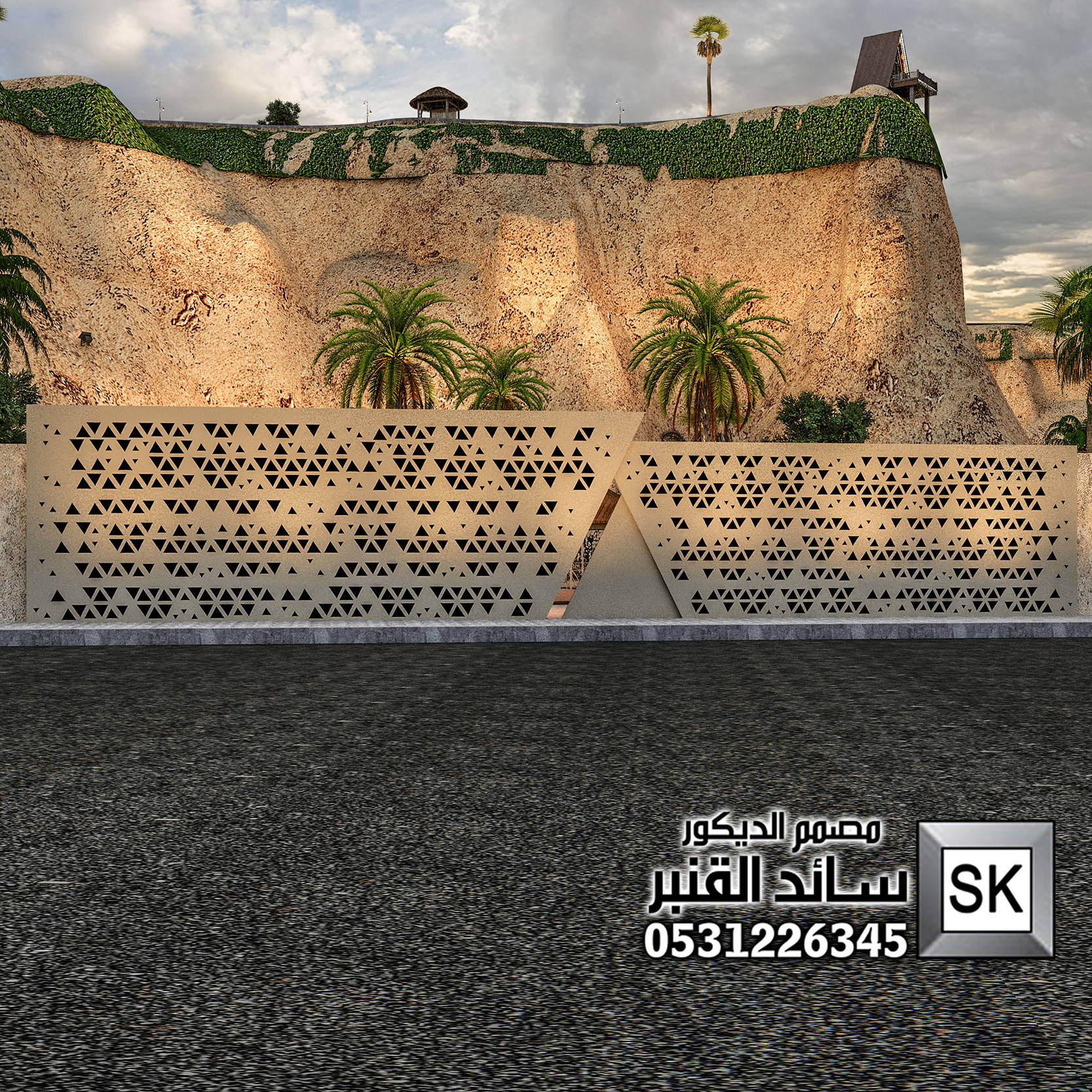 تصميم و تشطيب حدائق و لاندسكيب محميات و مخيمات و منتعجعات في السعودية