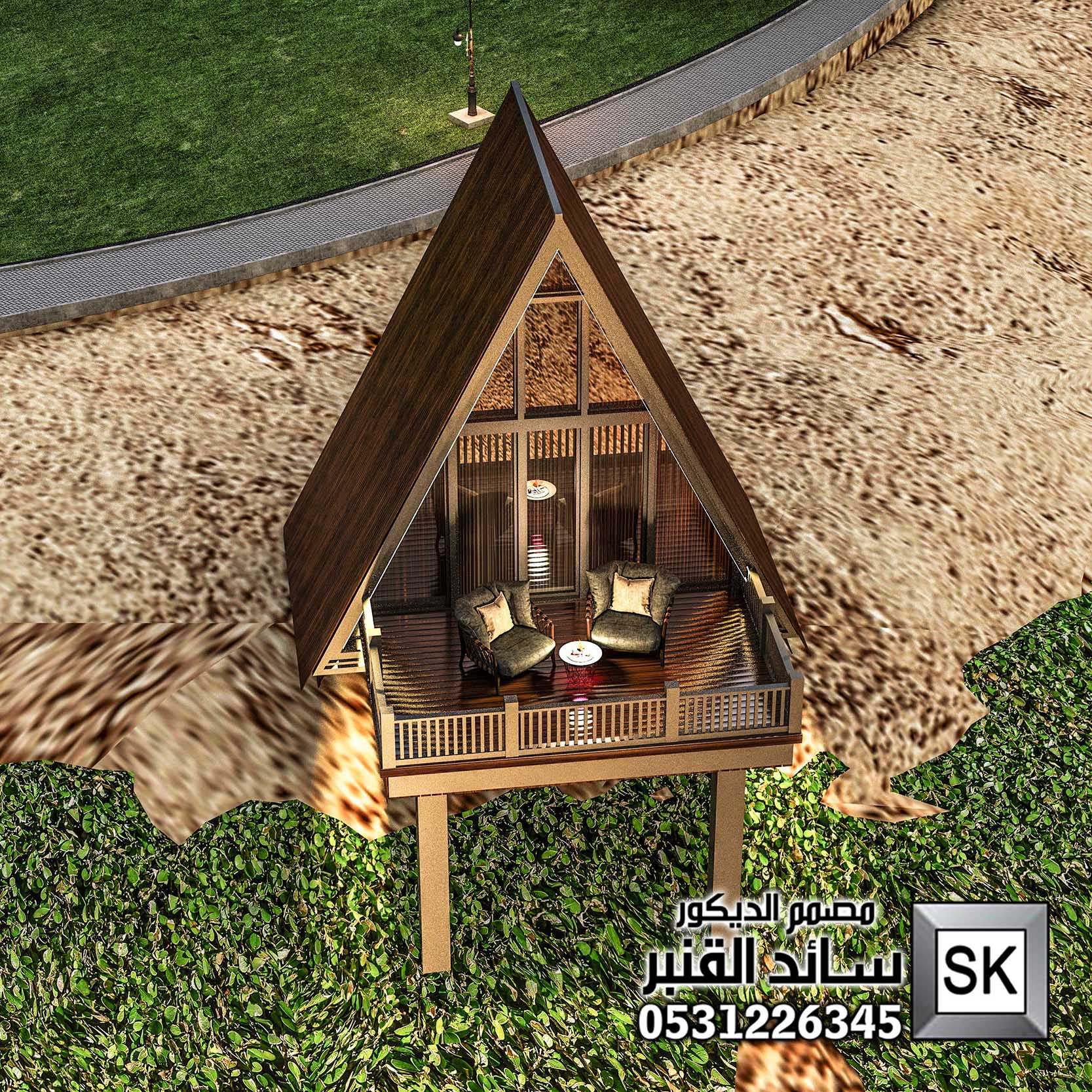 تصميم و تشطيب حدائق و لاندسكيب محميات و مخيمات و منتعجعات في السعودية