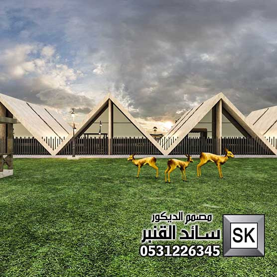 تصميم و تشطيب حدائق و لاندسكيب محميات و مخيمات و منتعجعات في السعودية