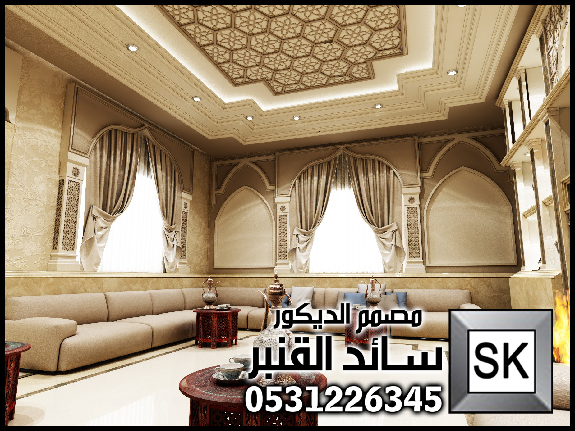 تصميم و تنفيذ ملاحق خارجية و مشبات في الرياض