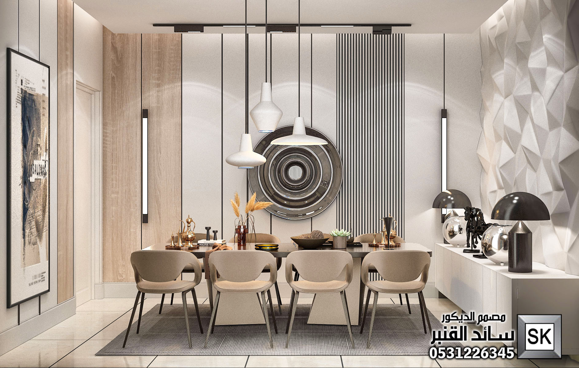 تصميم و تنفيذ ديكورات فلل و قصور و شقق و فنادق في الرياض