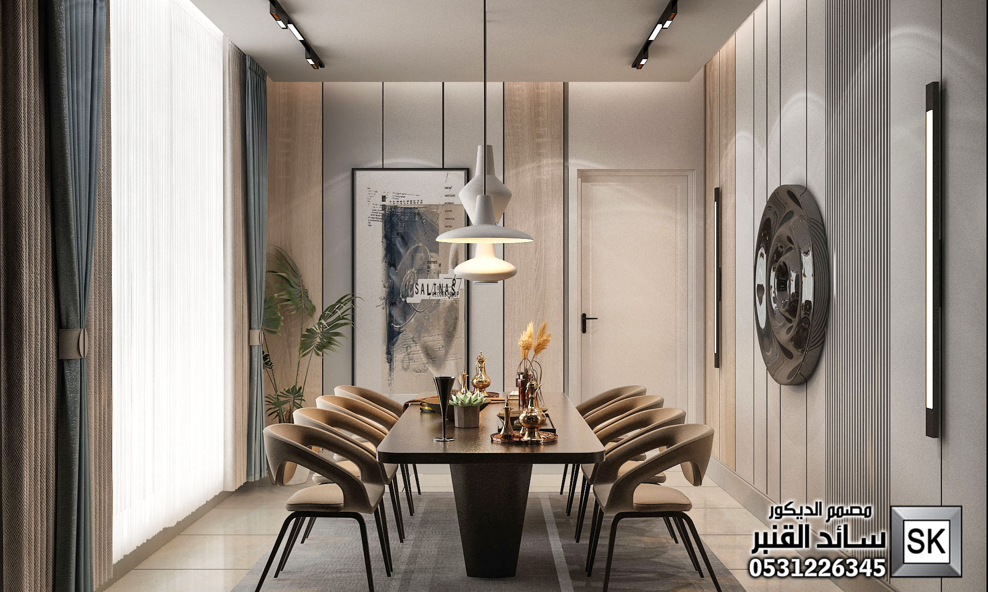 تصميم و تنفيذ ديكورات فلل و قصور و شقق و فنادق في الرياض