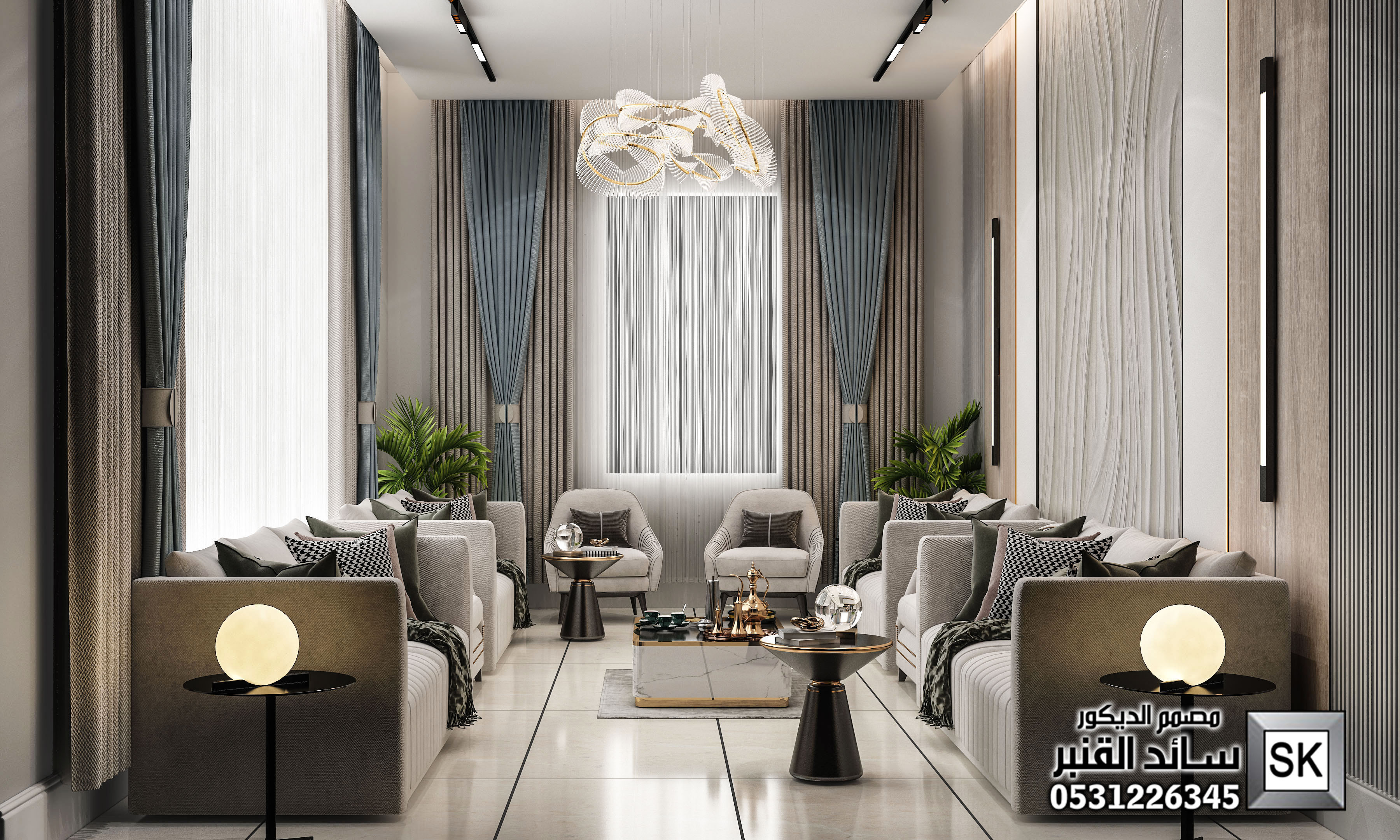 تصميم و تنفيذ ديكور داخلي مودرن بإسعار مذهلة في السعودية