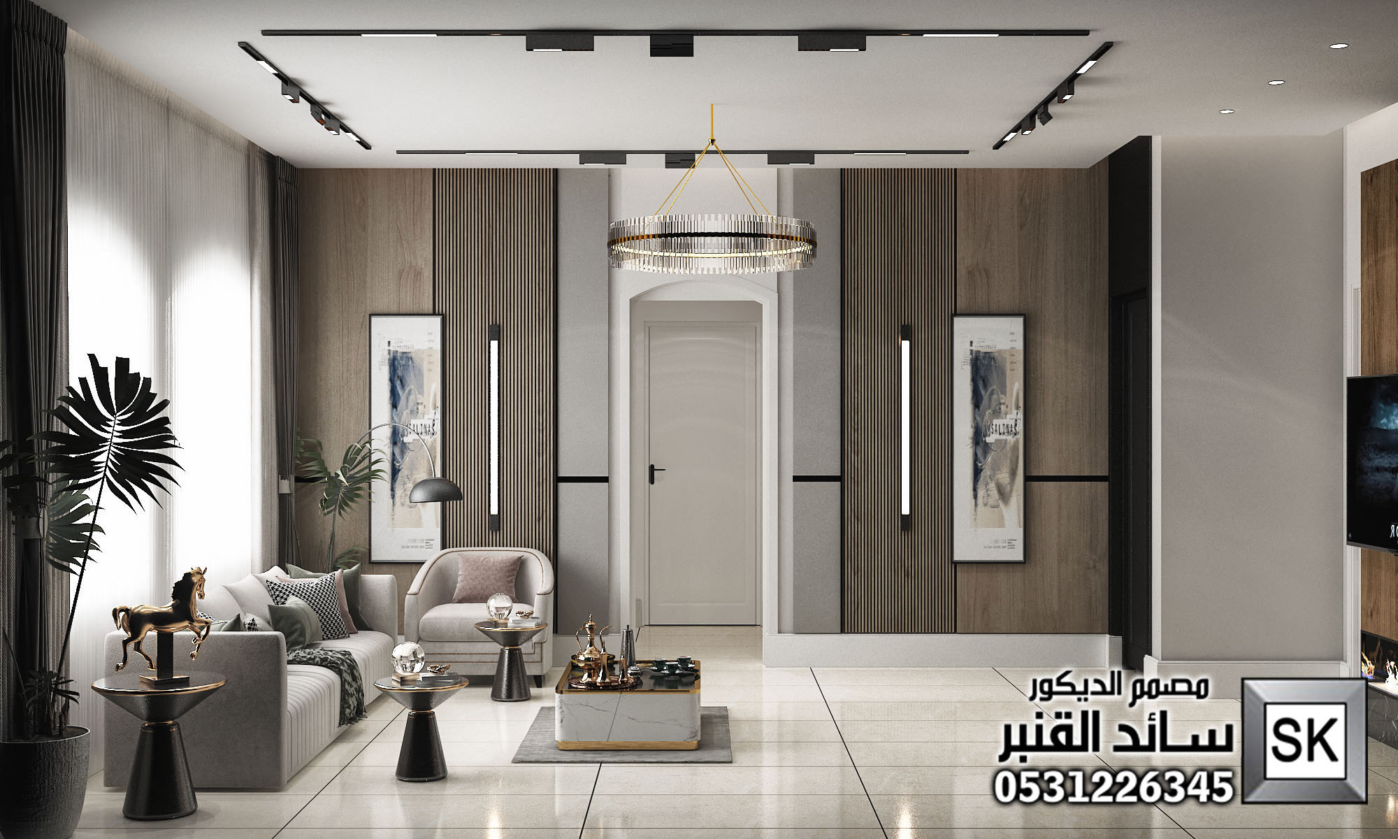 تصميم و تنفيذ ديكور داخلي مودرن بإسعار مذهلة في السعودية