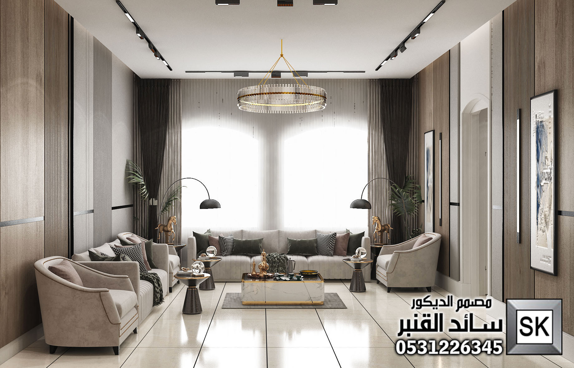 تصميم و تنفيذ ديكور داخلي مودرن بإسعار مذهلة في السعودية