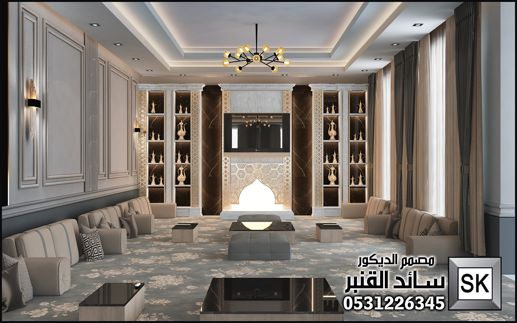 تصميم و تشطيب مجالس خارجية و مشبات في الرياض