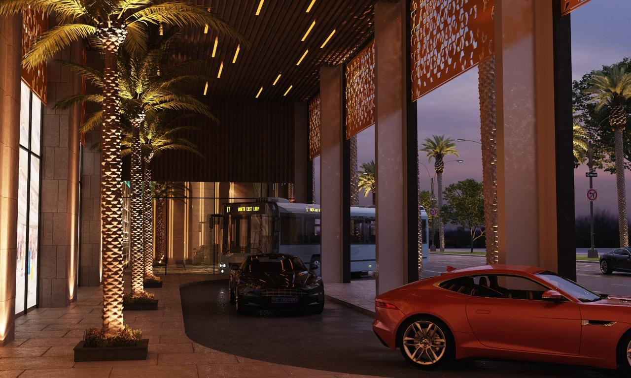 تصميم و تنفيذ لوبي إسقبال فندقي فاخر في السعودية