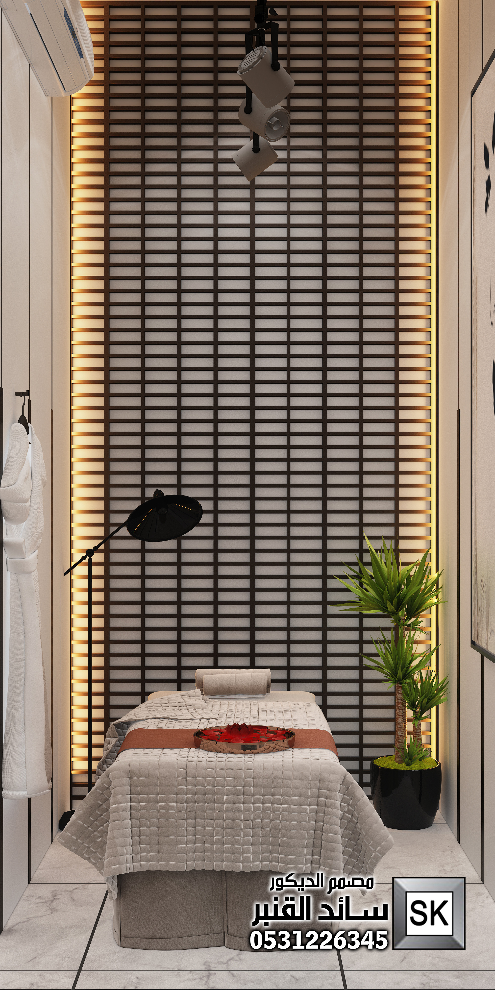 تصميم و ترميم صالون تجميل و سبا و حمام مغربي  فاخر في الرياض