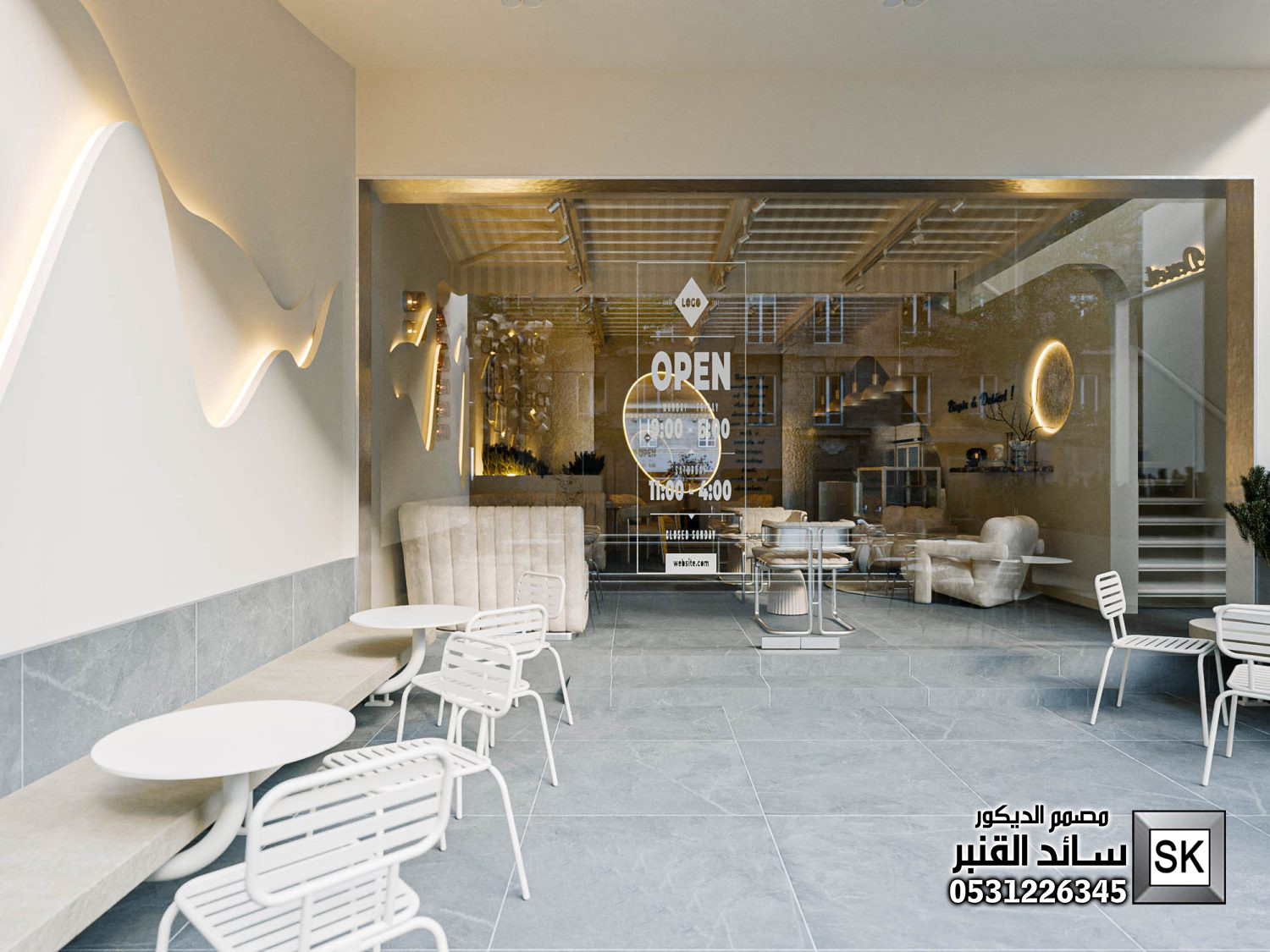 مصمم كافيهات و مطاعم  و محلات شاهي محترف في الرياض