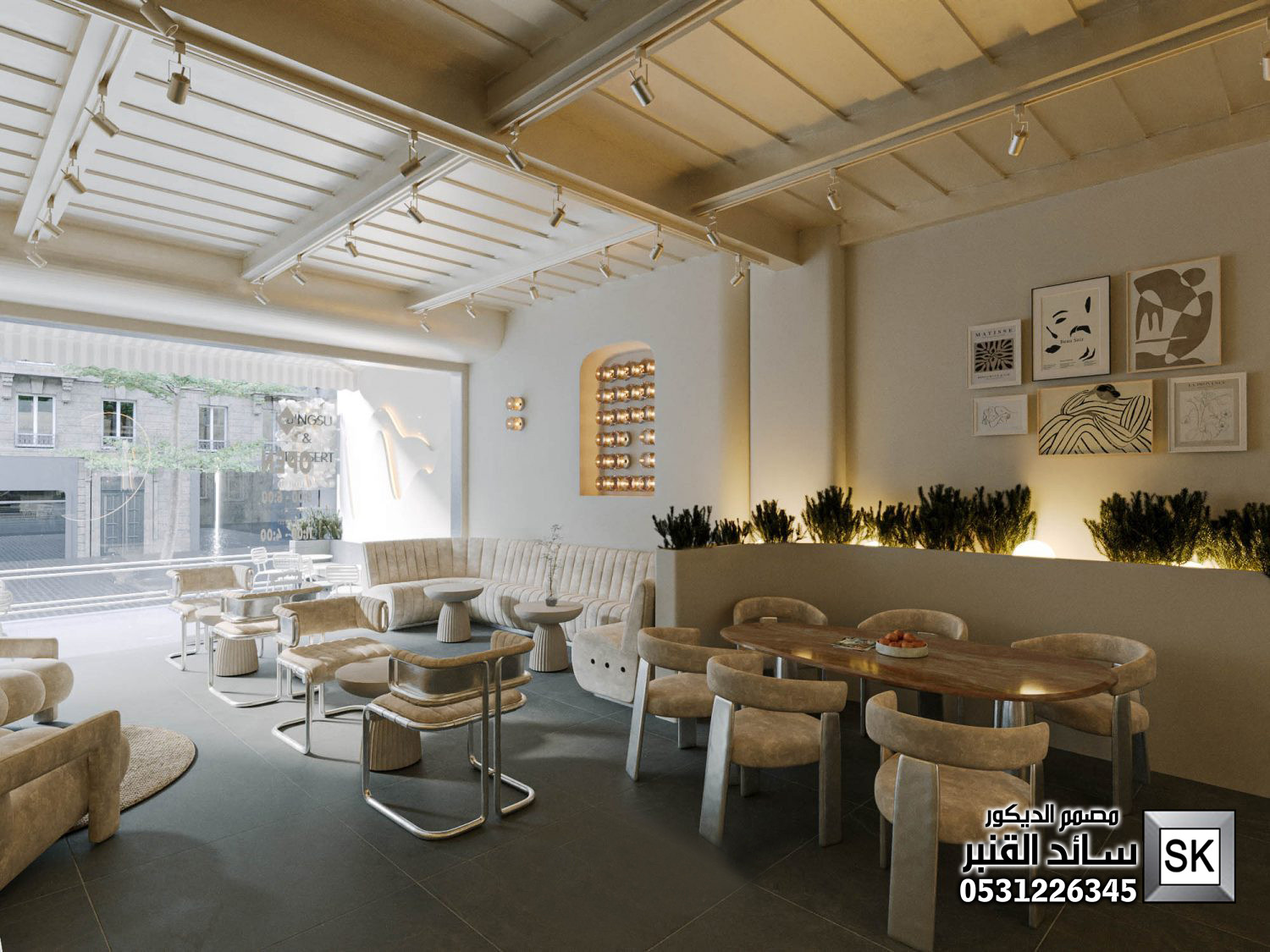 مصمم كافيهات و مطاعم  و محلات شاهي محترف في الرياض