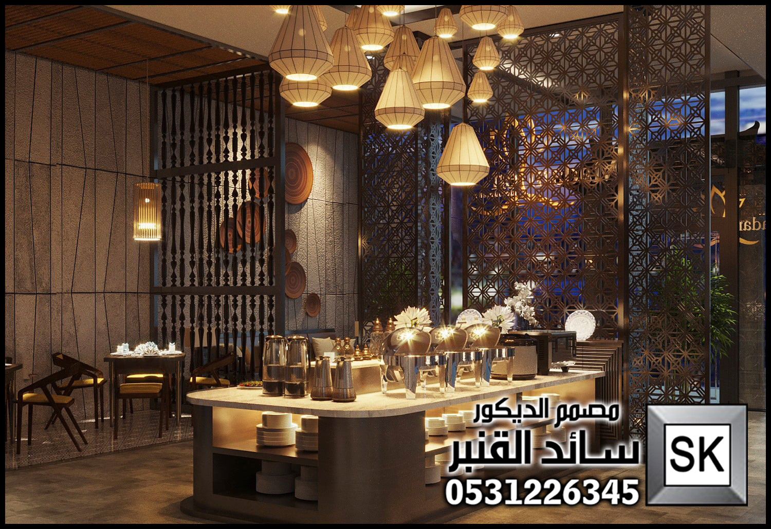 تصميم و تشطيب كوفي شوب و مطاعم فاخرة في الرياض