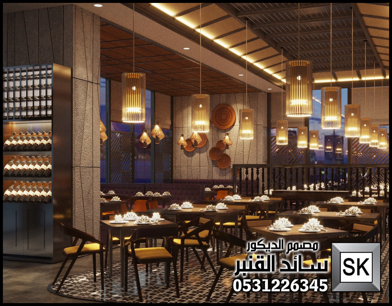 تصميم و تشطيب كوفي شوب و مطاعم فاخرة في الرياض