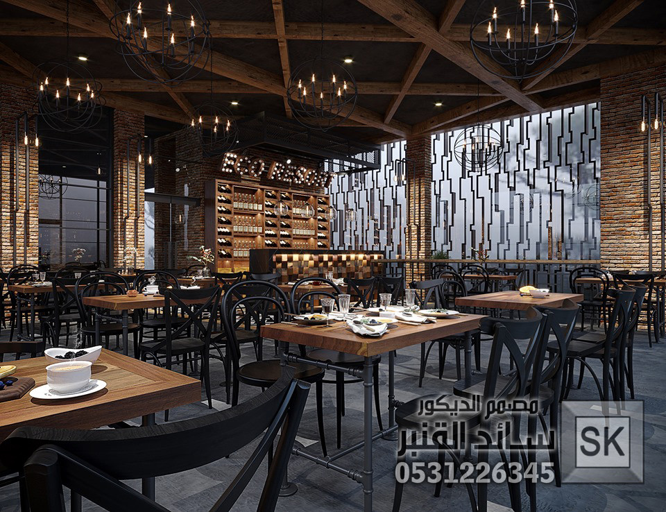 تصميم و تشطيب كوفي شوب و مطاعم فاخرة في الرياض