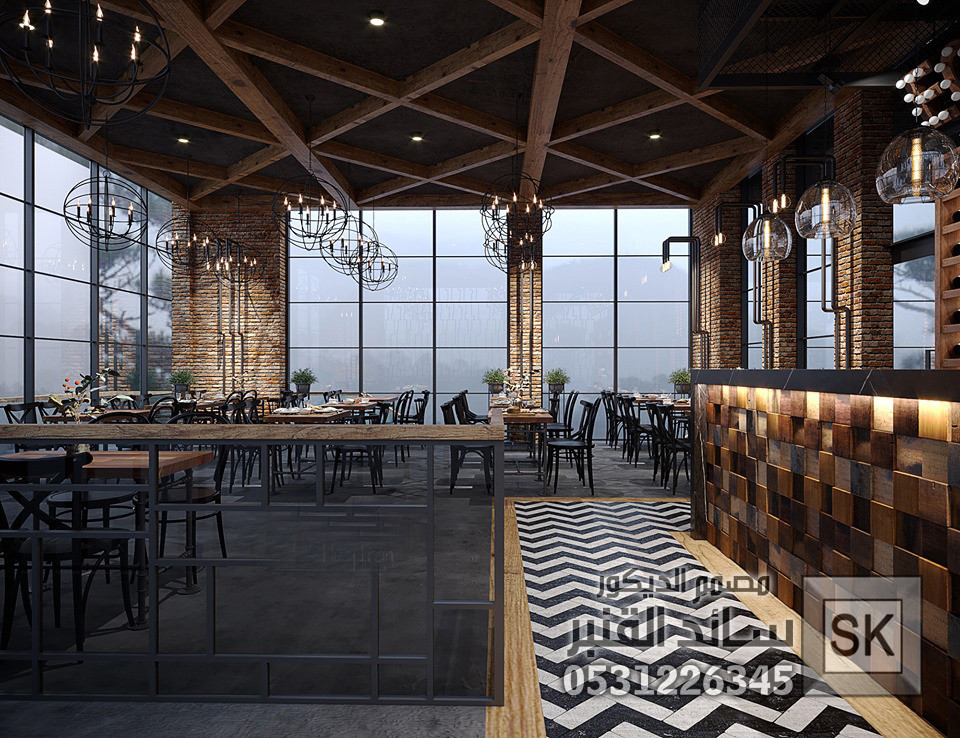 تصميم و تشطيب كوفي شوب و مطاعم فاخرة في الرياض