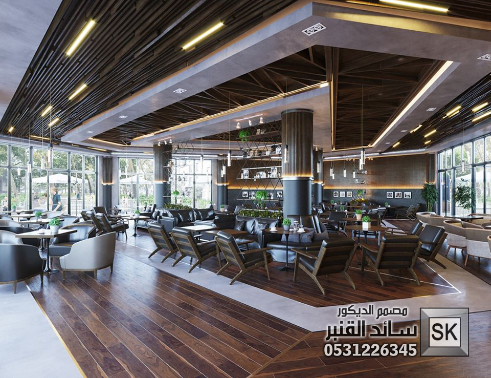 تصميم و تشطيب كوفي شوب و مطاعم فاخرة في الرياض
