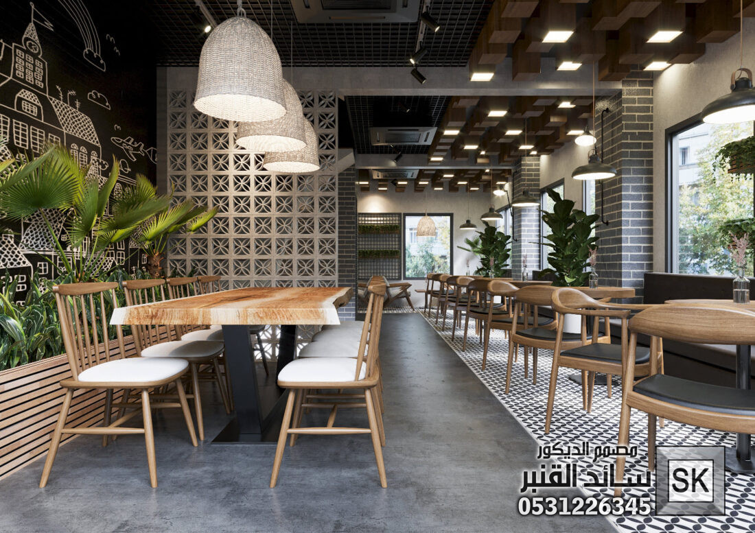 مصمم كافيهات و مطاعم و محلات شاهي مبدع في السعودية