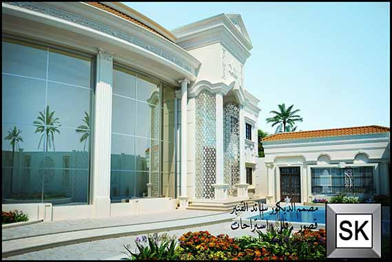 تصميم و تشطيب واجهات قصور فخمة في الرياض