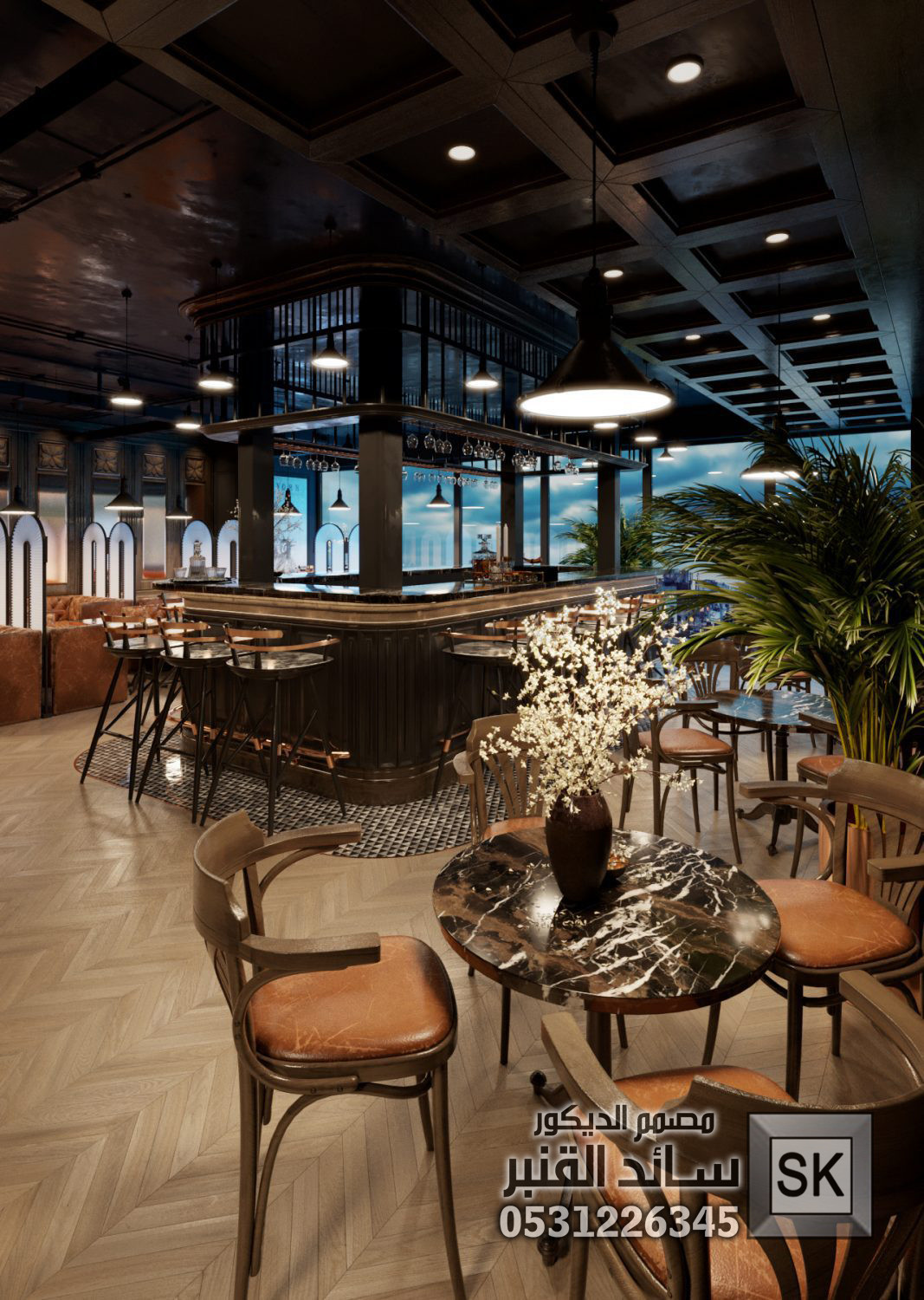 تصميم و تنفيذ كوفي شوب و مقاهي و كافتريات و مطاعم في السعودية