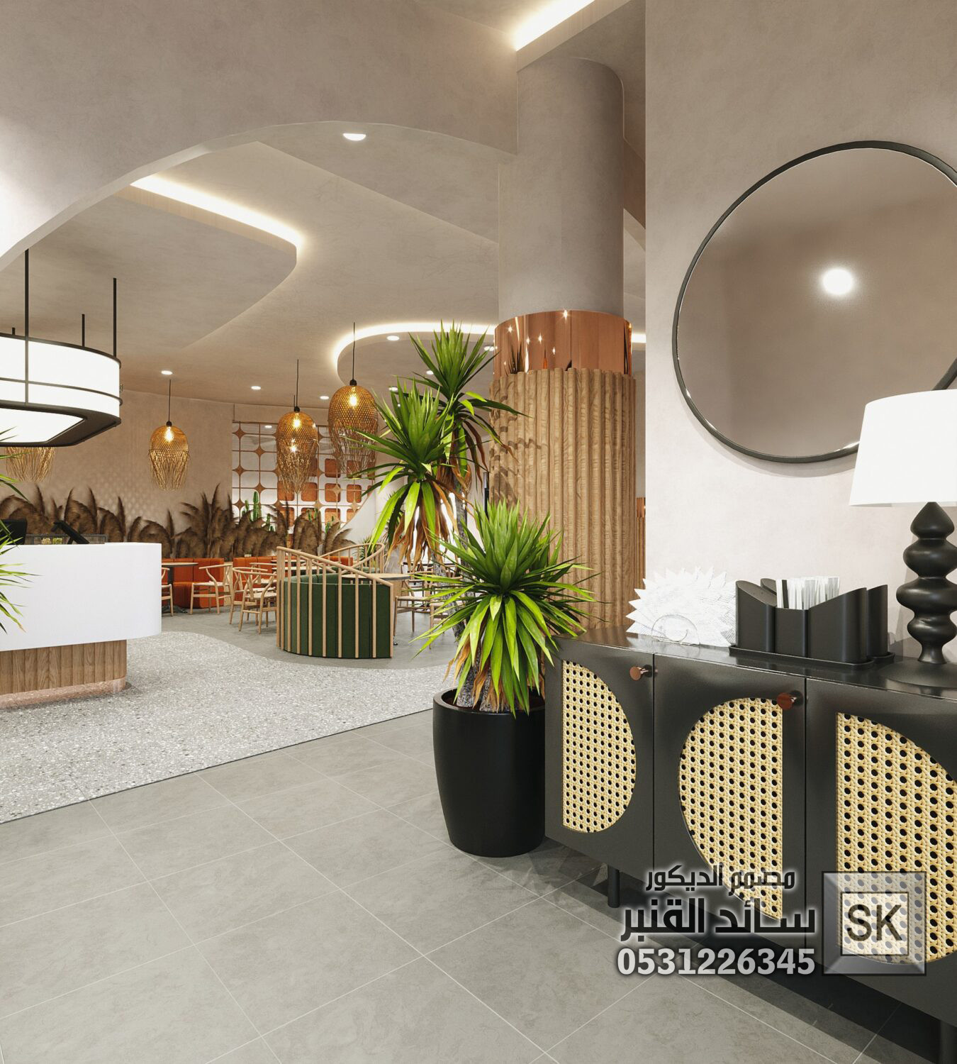 تصميم و تنفيذ مطاعم و كافتريا و مقاهي و كافيهات و محلات شاهي  في السعودية