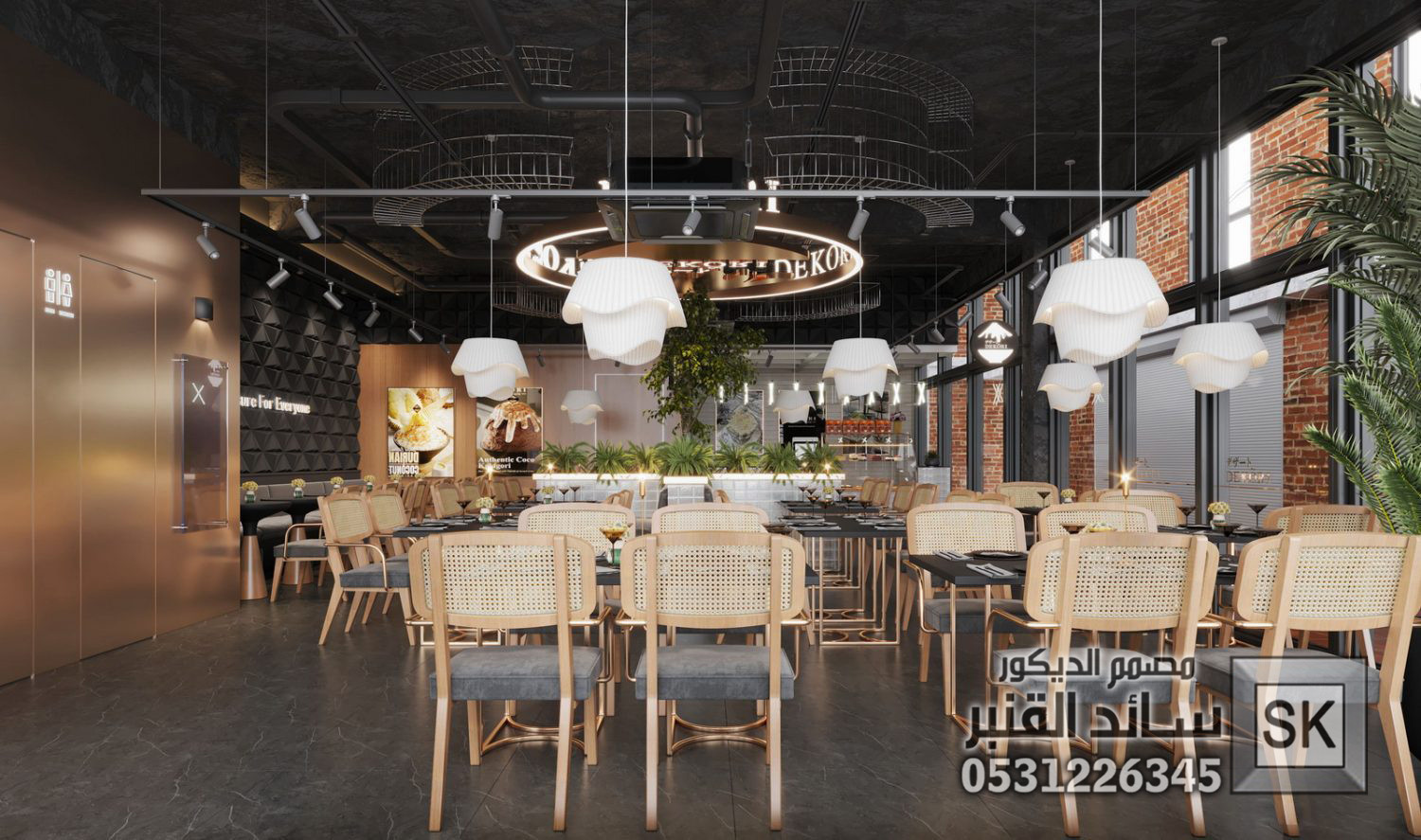 تصميم و تنفيذ كافيهات و مطاعم و محلات شاهي في السعودية