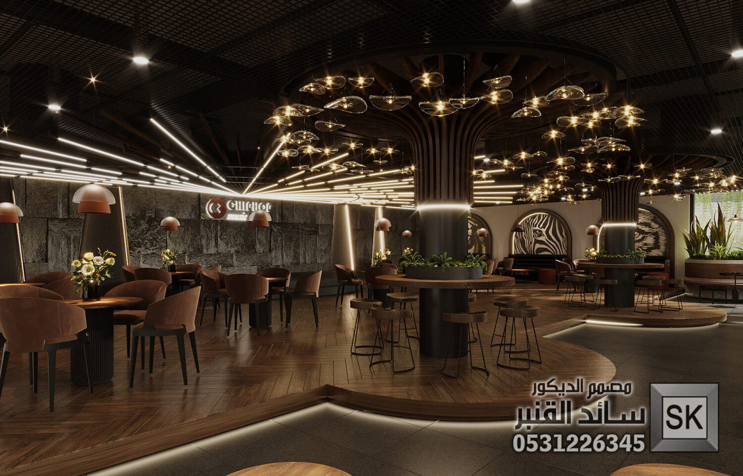 تصميم و تنفيذ كافيهات و مطاعم و محلات شاهي في السعودية