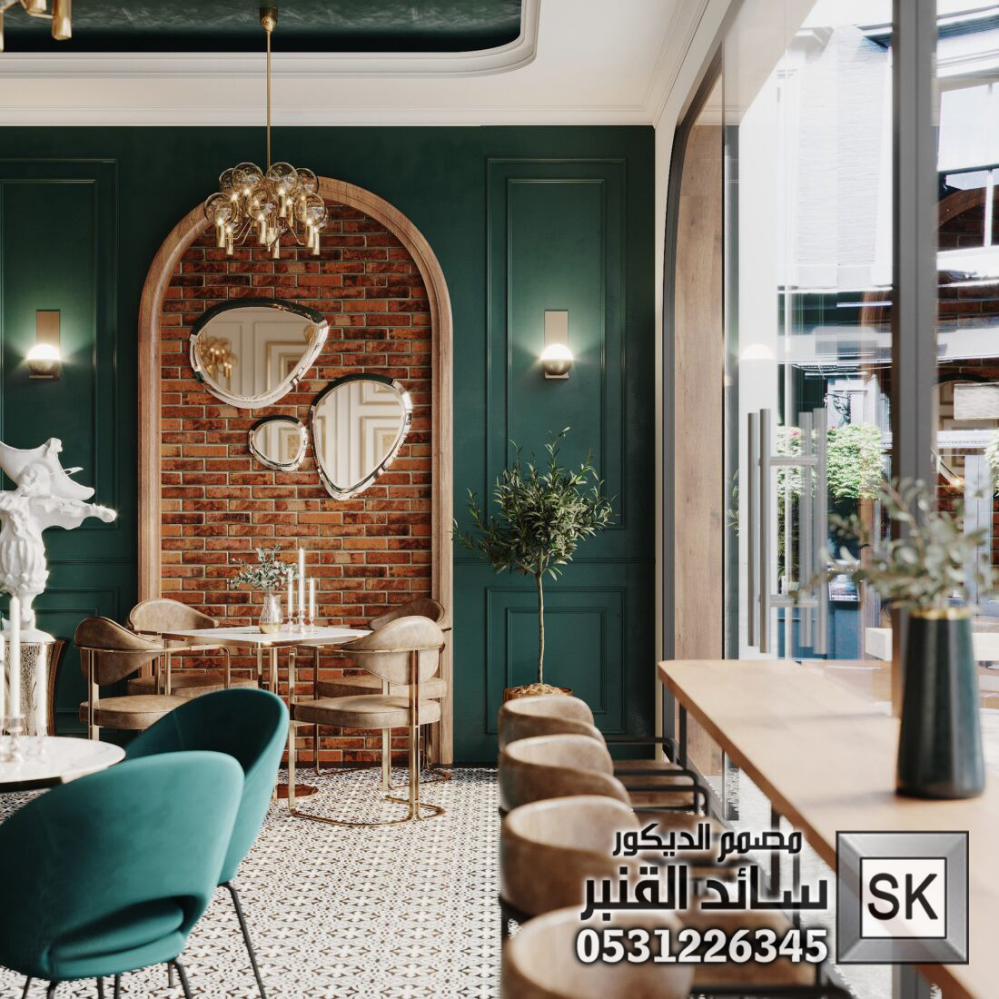 تصميم و تشطيب كوفي شوب و مطاعم و محلات شاهي في السعودية