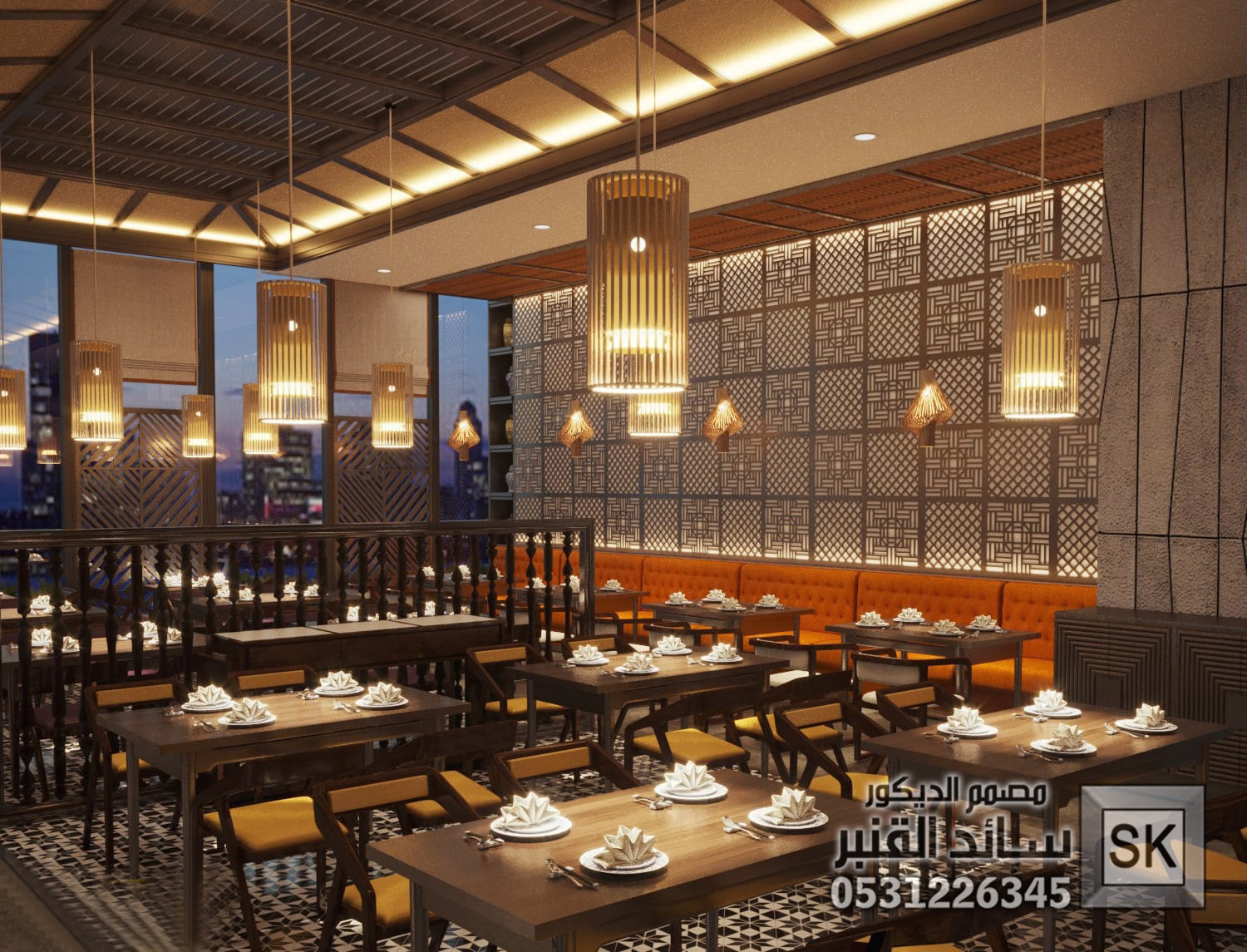 تصميم مطاعم و كافيهات و محلات شاهي و كافتريا في الرياض