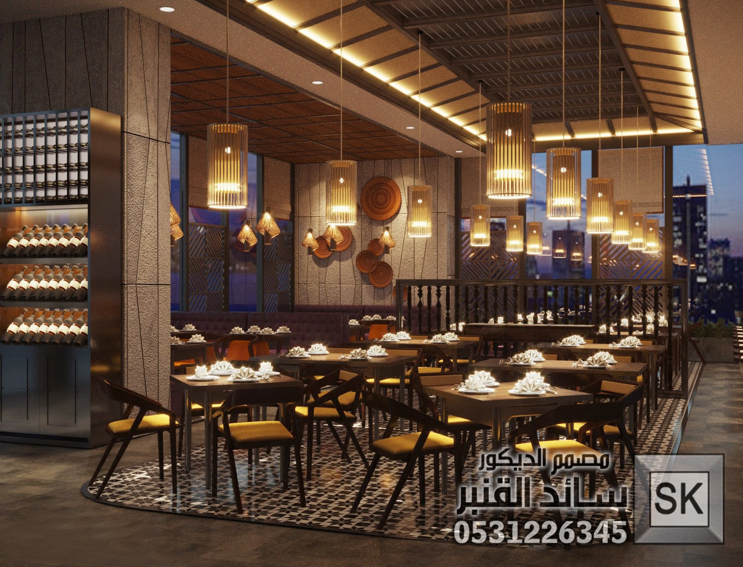 تصميم مطاعم و كافيهات و محلات شاهي و كافتريا في الرياض