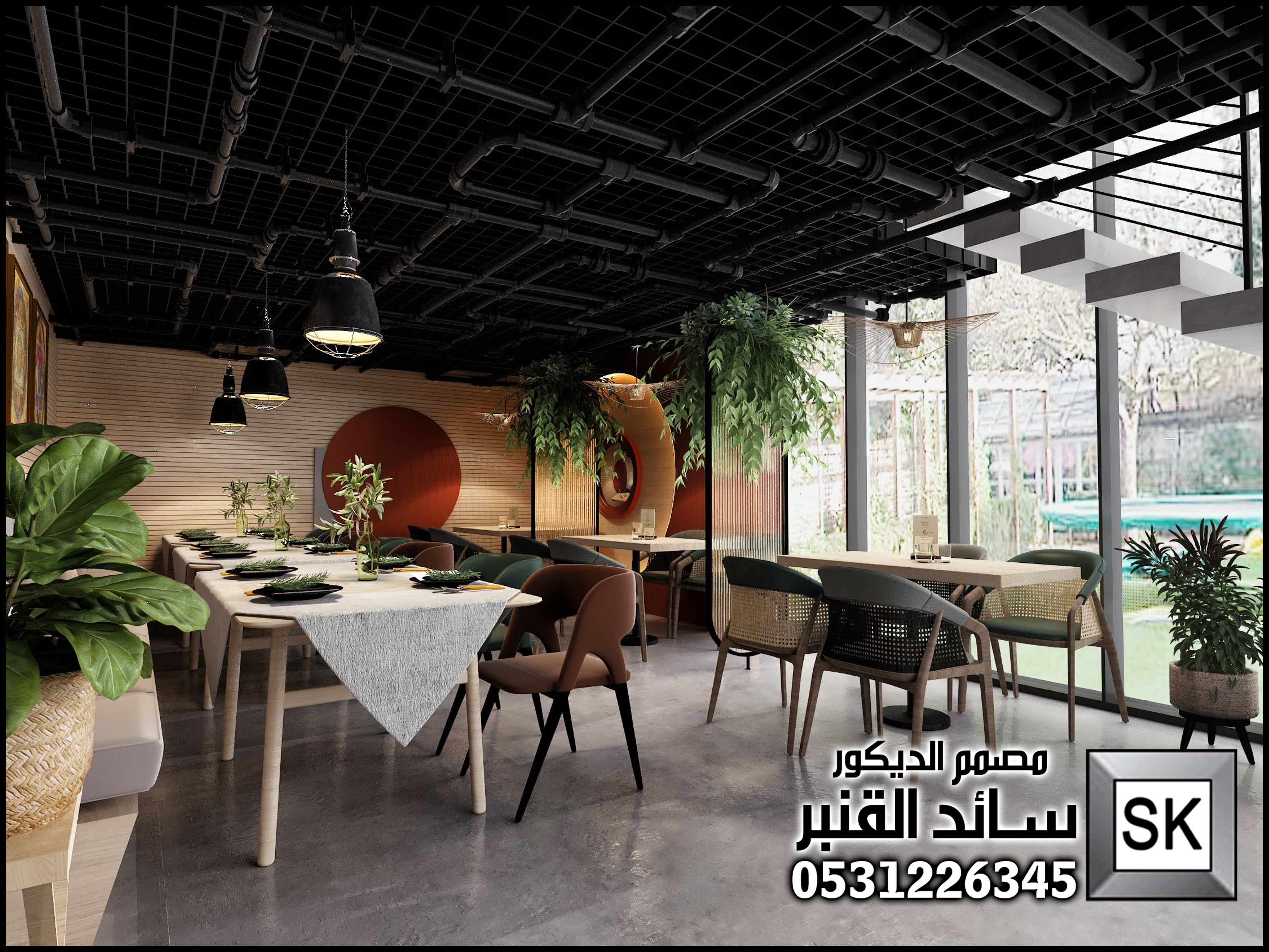 تصميم مطاعم و كافيهات و محلات شاهي و كافتريا في الرياض