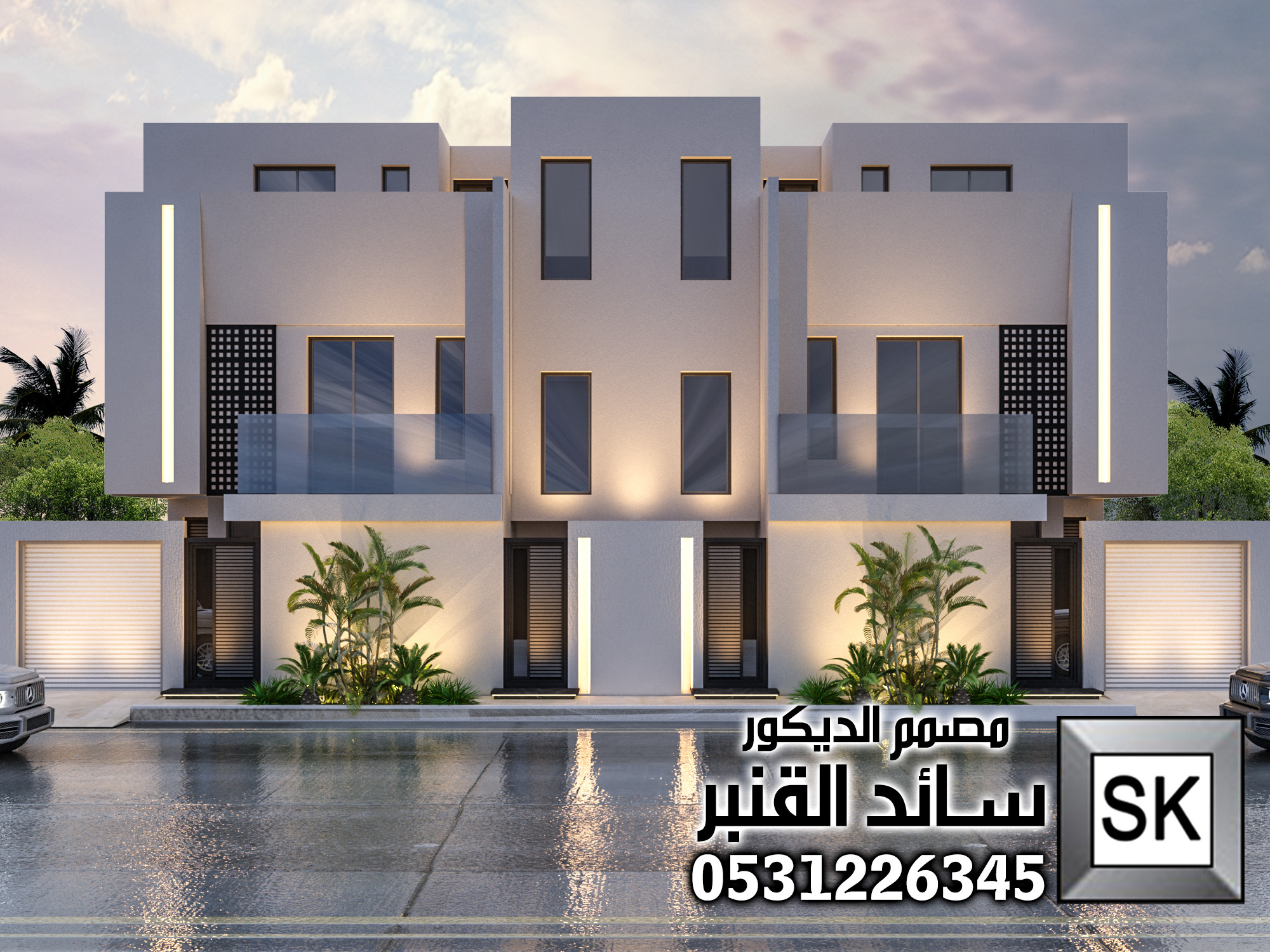 تصميم و تشطيب واجهات دوبلكس في الرياض