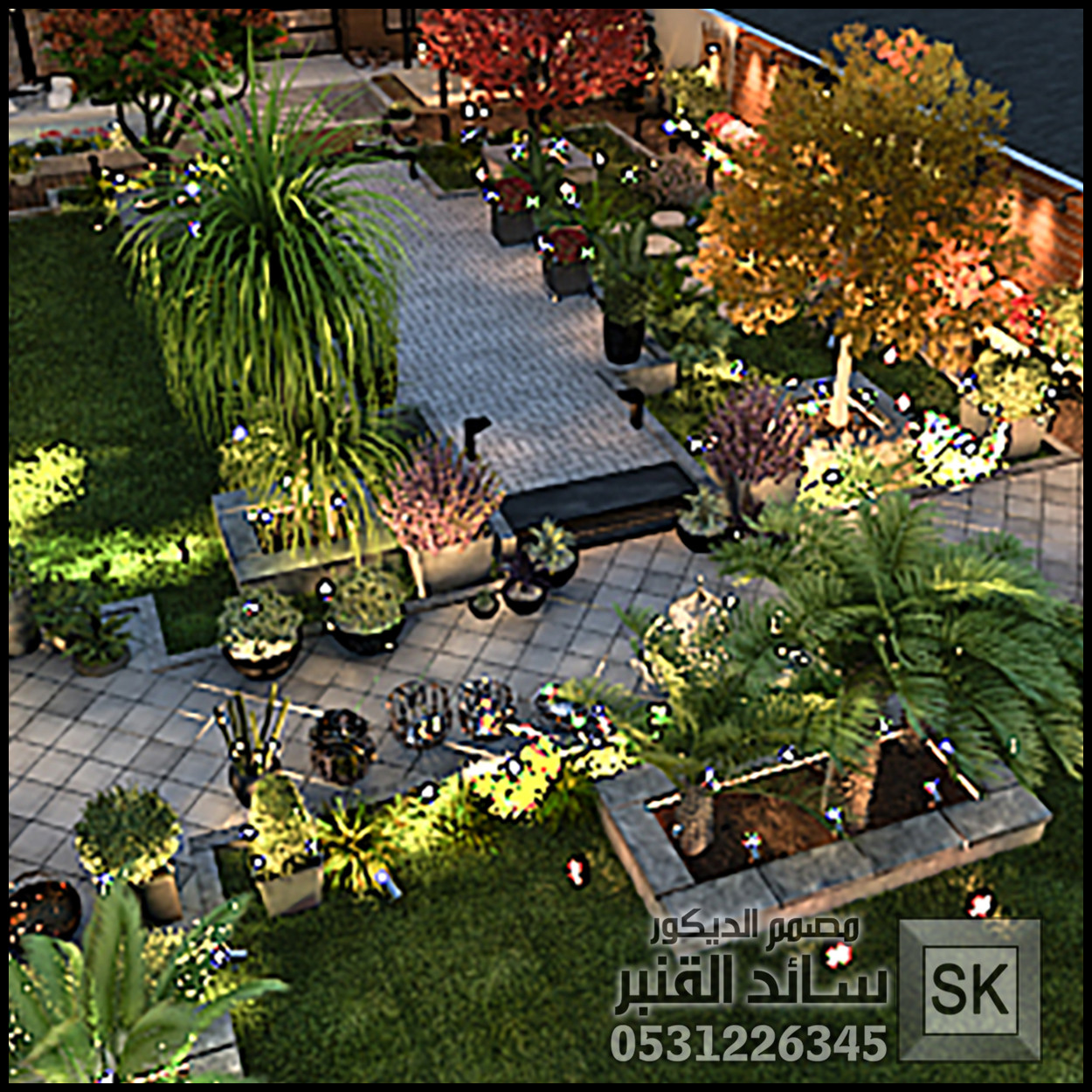 تصميم و تشطيب لاندسكيب مزارع و شاليهات في الرياض